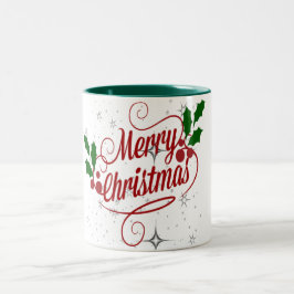 Caneca De Café Em Dois Tons Merry Christmas Mug