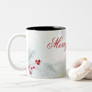 Caneca De Café Em Dois Tons Merry Christmas Mug