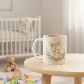 Caneca De Café Em Dois Tons MerryMist Baby Dreams: Winter Blush – Ethereal Nur