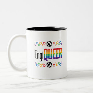 Caneca De Café Em Dois Tons Mês do Orgulho do Gestor de Engenharia do Engenhe