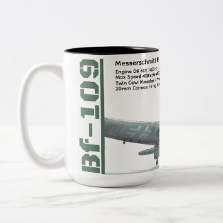 Caneca De Café Em Dois Tons Messerschmitt Bf 109G-2