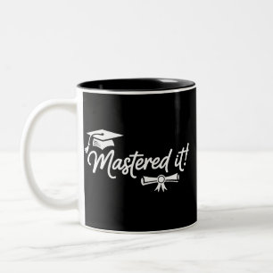 Caneca De Café Em Dois Tons Mestre Nisso Mestres Graduação Graduado Graduado 