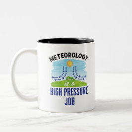 Caneca De Café Em Dois Tons Meteorologia é um trabalho de alta pressão