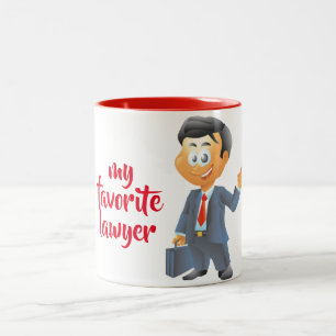 Caneca De Café Em Dois Tons ***MEU ADVOGADO FAVORITO*** MACHO DE CAFÉ DE Dois