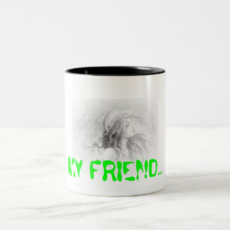 CANECA DE CAFÉ EM DOIS TONS MEU AMIGO.