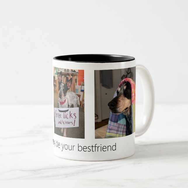 Caneca De Café Em Dois Tons Meu Cachorro (Frente Esquerda)