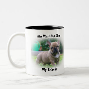 Caneca De Café Em Dois Tons Meu Cão, Minha Caneca, Meus Amigos.