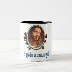 Caneca De Café Em Dois Tons Meu Deus é um Deus incrível presentes