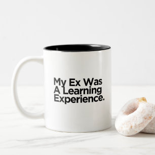 Caneca De Café Em Dois Tons Meu Ex Foi Uma Lição Presente Humorístico