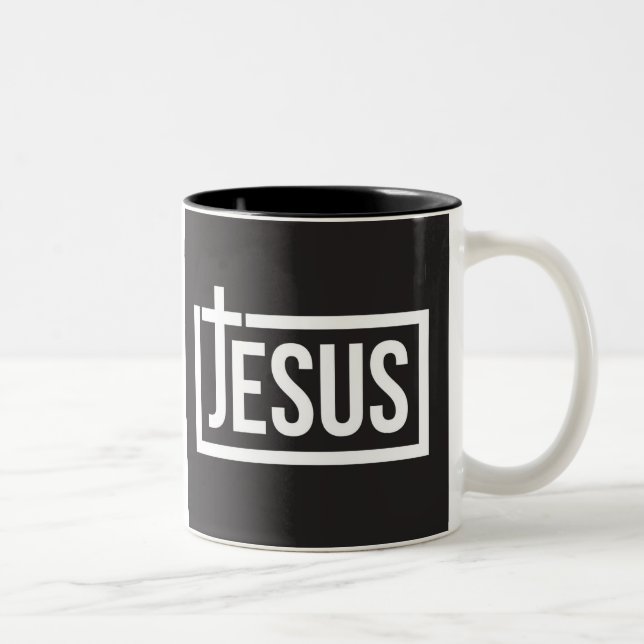 Caneca De Café Em Dois Tons Meu Jesus (Direita)