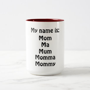 Caneca De Café Em Dois Tons Meu nome é