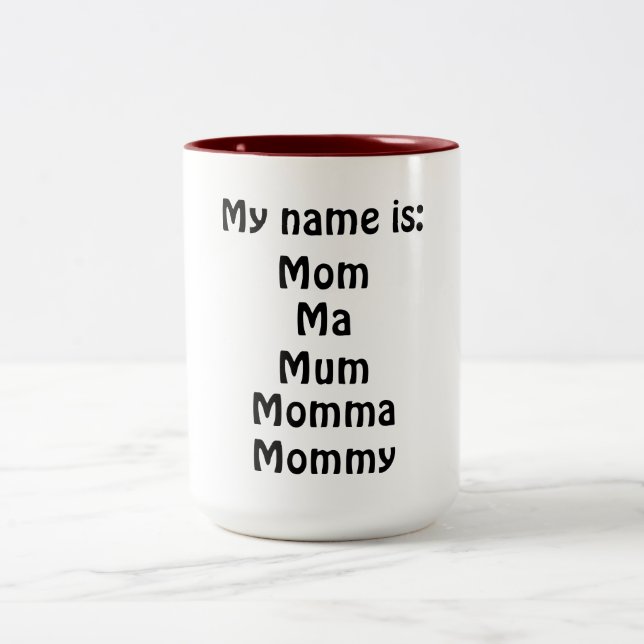 Caneca De Café Em Dois Tons Meu nome é (Centro)