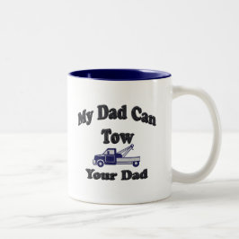 Caneca De Café Em Dois Tons Meu pai pode rebocar seu pai
