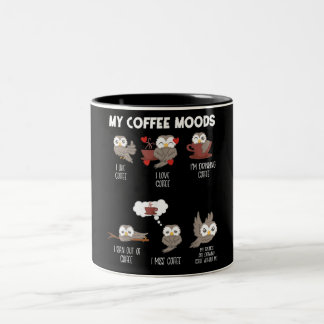Caneca De Café Em Dois Tons Meu Presente De Café Moods Owt Owl Amava Café