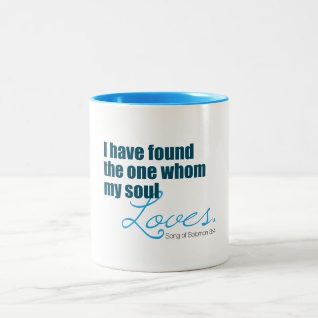 Caneca De Café Em Dois Tons Meus amores da alma (Centro)