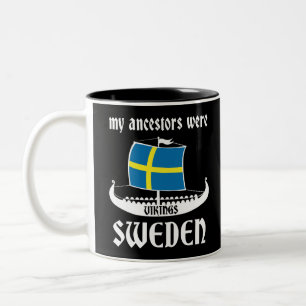 Caneca De Café Em Dois Tons Meus antepassados eram branco da suecia de