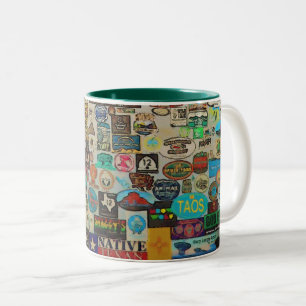 Caneca De Café Em Dois Tons Meus decalques Legal - Viagem