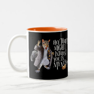 Caneca De Café Em Dois Tons Meus Loucos de Esquilo