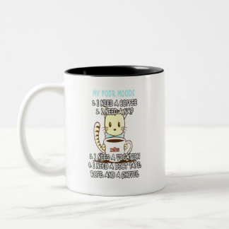 Caneca De Café Em Dois Tons Meus quatro humores