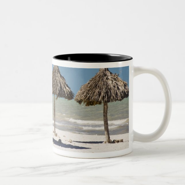 Caneca De Café Em Dois Tons México, Península de Yucatán, Progreso. Palha (Direita)