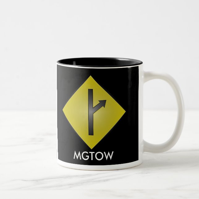 CANECA DE CAFÉ EM DOIS TONS MGTOW (Direita)