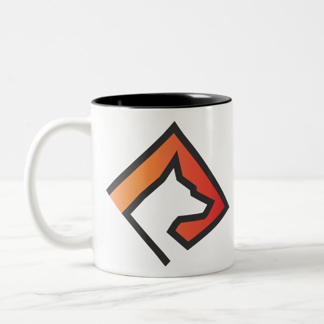 Caneca De Café Em Dois Tons MI DOG Mug (Esquerda)