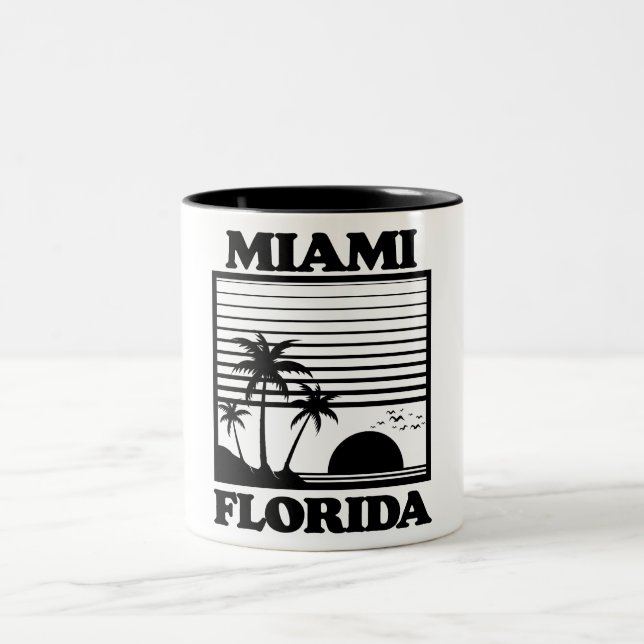 Caneca De Café Em Dois Tons Miami, Flórida (Centro)