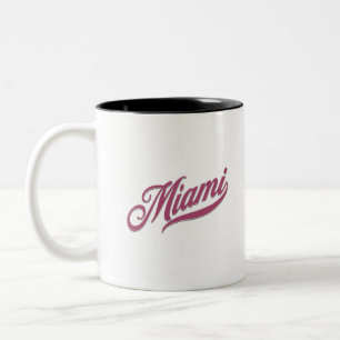 Caneca De Café Em Dois Tons Miami Florida