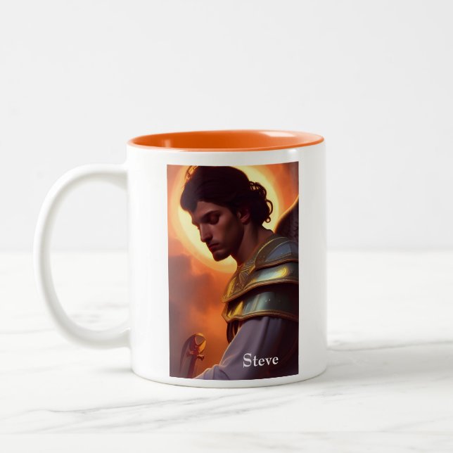 Caneca De Café Em Dois Tons Michael The Archangel (Esquerda)