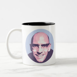 Caneca De Café Em Dois Tons Michel Foucault