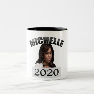 Caneca De Café Em Dois Tons Michelle Obama para o presidente 2020