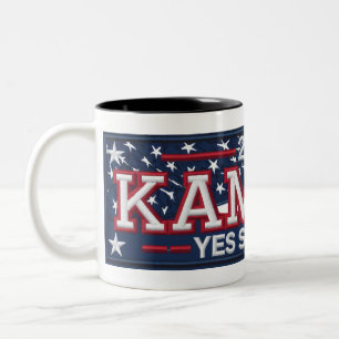 CANECA DE CAFÉ EM DOIS TONS MICHELLE OBAMA 'SIM ELA PODE' MUG