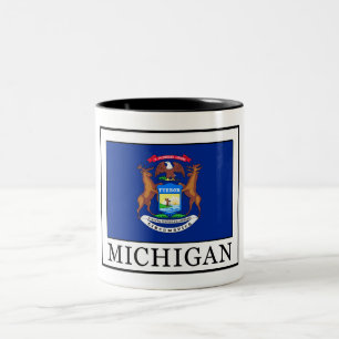 Caneca De Café Em Dois Tons Michigan