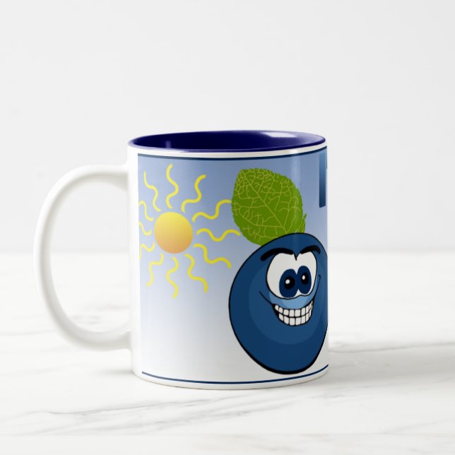 Caneca De Café Em Dois Tons Michigan Blueberry (Esquerda)