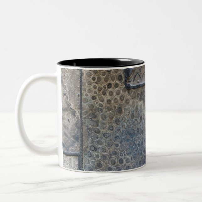 Caneca De Café Em Dois Tons Michigan Petoskey Stone (Esquerda)