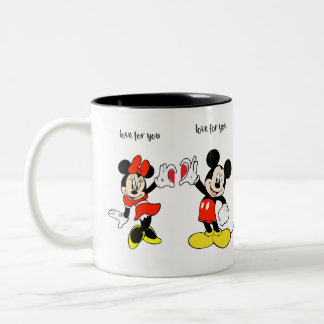 Caneca De Café Em Dois Tons mickey & minie MUG