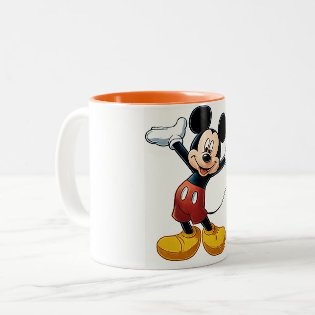Caneca De Café Em Dois Tons MickyMouse (Frente Esquerda)