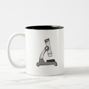 Caneca De Café Em Dois Tons Microscópio