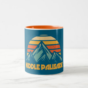 Caneca De Café Em Dois Tons Middle Palisade Califórnia Turquesa Retro