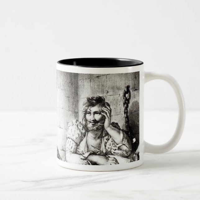Caneca De Café Em Dois Tons Miguel de Cervantes Saavedra (Direita)