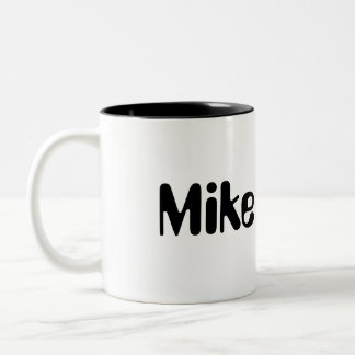 Caneca De Café Em Dois Tons Mike Personalised Mug