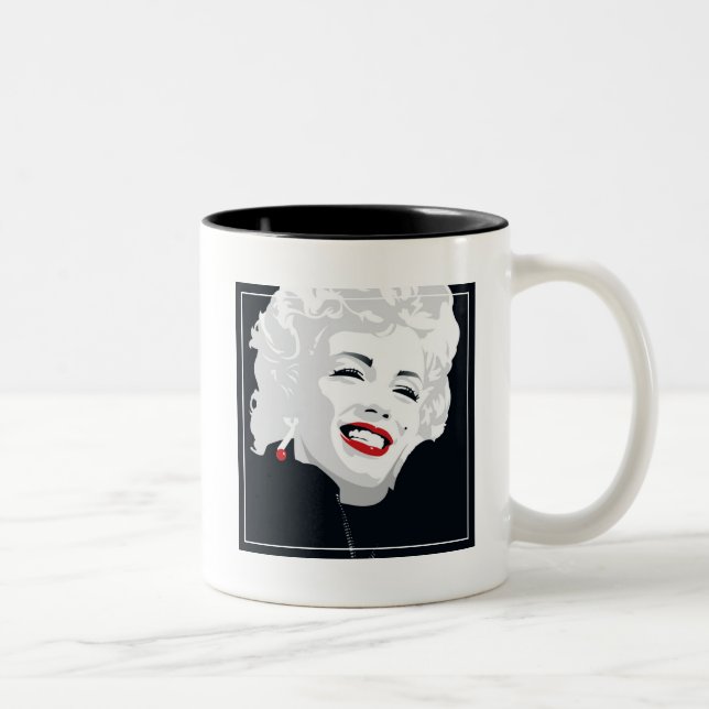 Caneca De Café Em Dois Tons Miki Marilyn (Direita)