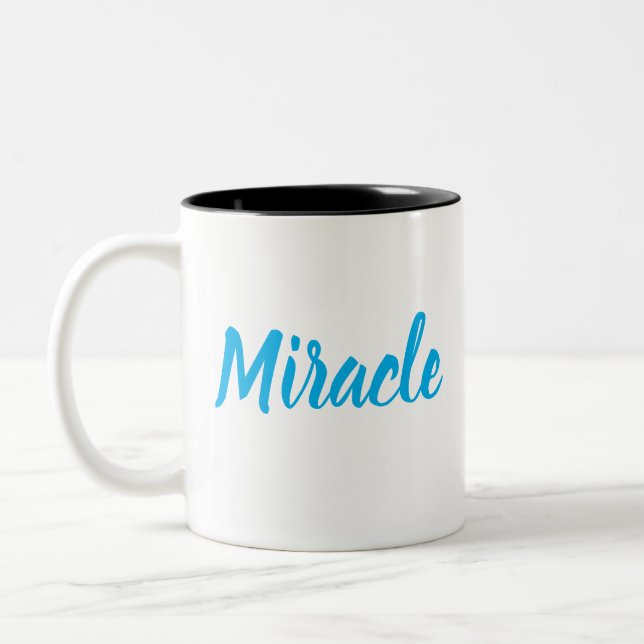 Caneca De Café Em Dois Tons Milagre (Esquerda)