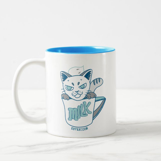 Caneca De Café Em Dois Tons Milk pot kat "Susu" (Esquerda)