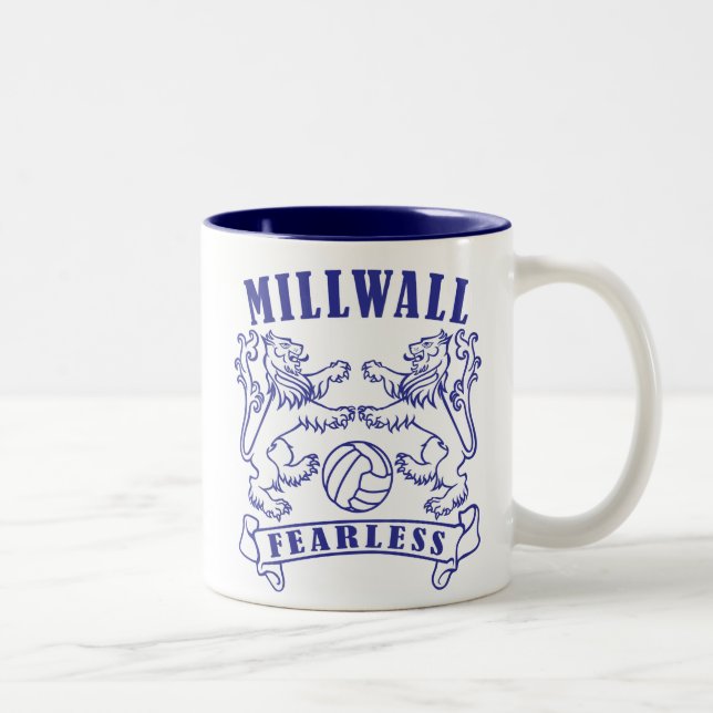 Caneca De Café Em Dois Tons Millwall sem medo (Direita)