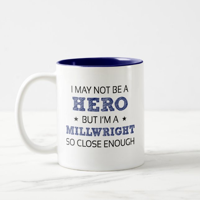 Caneca De Café Em Dois Tons Millwright Humor Novelty (Esquerda)