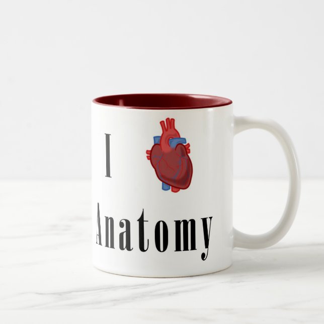 Caneca De Café Em Dois Tons Mim anatomia do *Heart* (Direita)