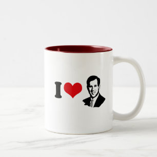 CANECA DE CAFÉ EM DOIS TONS MIM CORAÇÃO SANTORUM 2012