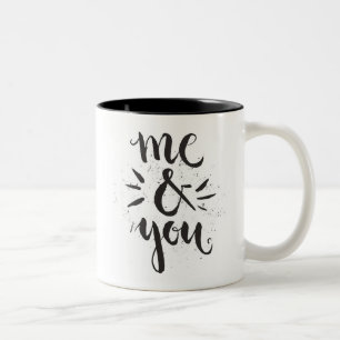 Caneca De Café Em Dois Tons Mim e você