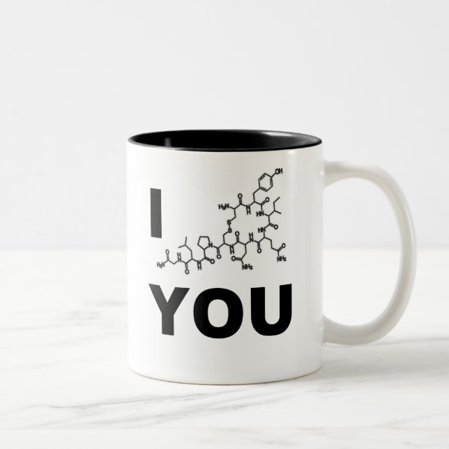 Caneca De Café Em Dois Tons Mim (Oxytocin) você (Direita)